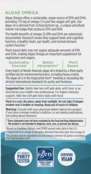 Algae Omega - 60 softgels - Image 4